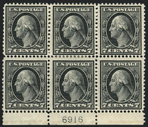 Sale 1120, Lot 1480, 1912-14 Washington-Franklin Issue (Scott 405-423)