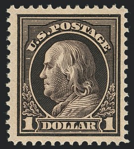 Sale 1120, Lot 1482, 1912-14 Washington-Franklin Issue (Scott 405-423)