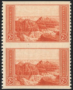 Sale 1120, Lot 1585, Modern Errors (National Parks Issue, Scott 740a-746a)