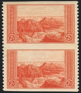 Sale 1120, Lot 1586, Modern Errors (National Parks Issue, Scott 740a-746a)