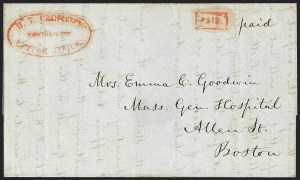 Sale 1120, Lot 1719, 1844-45 Independent Mails
