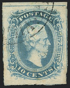 Sale 1122, Lot 43, 1861-64 Confederate States Issues (C.S.A. Scott 1-12)