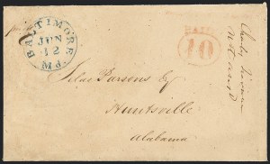 Sale 1129, Lot 307, Postmasters Provisionals