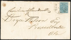 Sale 1129, Lot 508, Confederate States: Postmasters Provisionals, New Orleans thru Unionville