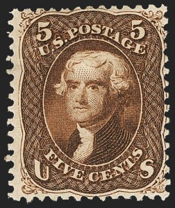 Sale 1133, Lot 124, 1861-66 Issue (Scott 56-78)