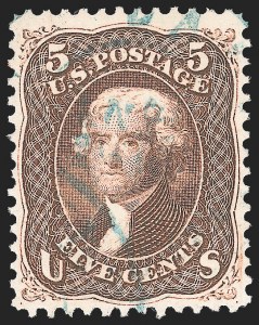 Sale 1133, Lot 125, 1861-66 Issue (Scott 56-78)