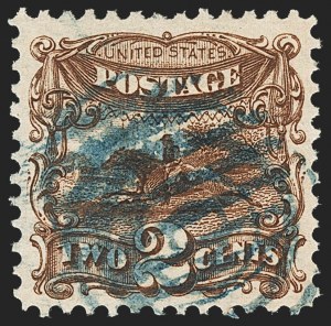 Sale 1133, Lot 159, 1c-2c 1869 Pictorial Issue, off-Cover (Scott 112-113)