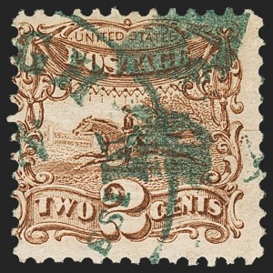 Sale 1133, Lot 160, 1c-2c 1869 Pictorial Issue, off-Cover (Scott 112-113)