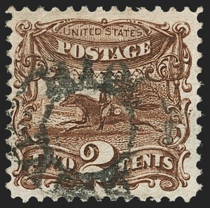 Sale 1133, Lot 163, 1c-2c 1869 Pictorial Issue, off-Cover (Scott 112-113)