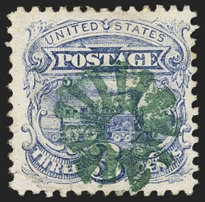 Sale 1133, Lot 170, 3c-6c 1869 Pictorial Issue, off-Cover (Scott 114-115)
