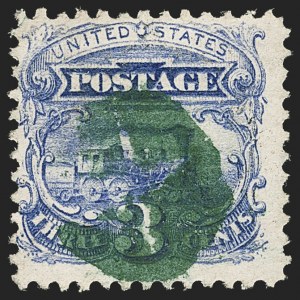 Sale 1133, Lot 176, 3c-6c 1869 Pictorial Issue, off-Cover (Scott 114-115)