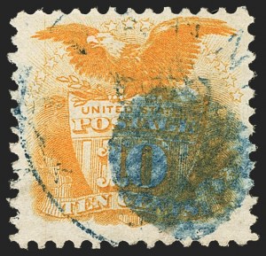 Sale 1133, Lot 204, 10c-12c 1869 Pictorial Issue, off-Cover (Scott 116-117)