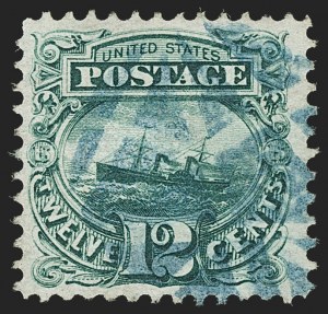 Sale 1133, Lot 207, 10c-12c 1869 Pictorial Issue, off-Cover (Scott 116-117)