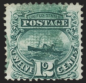 Sale 1133, Lot 208, 10c-12c 1869 Pictorial Issue, off-Cover (Scott 116-117)