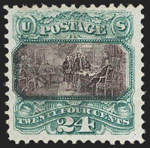 Sale 1133, Lot 241, 24c-30c 1869 Pictorial Issue, off-Cover (Scott 120-121)