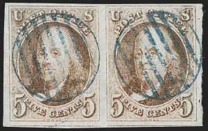 Sale 1133, Lot 26, 1847 Issue (Scott 1-1d)