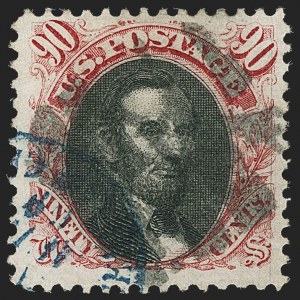 Sale 1133, Lot 273, 90c 1869 Pictorial Issue (Scott 122)