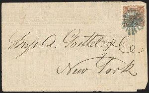 Sale 1133, Lot 296, 1c-3c 1869 Pictorial Issue Covers (Scott 112-114)