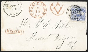 Sale 1133, Lot 299, 1c-3c 1869 Pictorial Issue Covers (Scott 112-114)