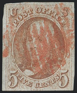 Sale 1133, Lot 32, 1847 Issue (Scott 1-1d)
