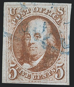 Sale 1133, Lot 34, 1847 Issue (Scott 1-1d)