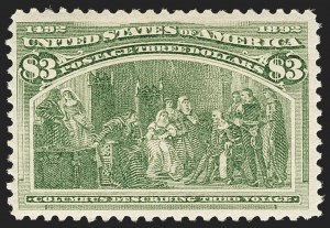 Sale 1133, Lot 379, 1893 Columbian Issue (Scott 230-245), $3.00 Columbian (243) Sale 1133, Lot 379, 1893 Columbian Issue (Scott 230-245)