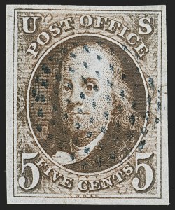 Sale 1133, Lot 4, 1847 Issue (Scott 1-1d)