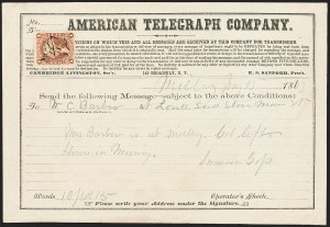 Sale 1133, Lot 542, First Issue Revenues