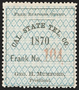 Sale 1133, Lot 606, Telegraph Stamps and Covers