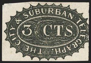 Sale 1133, Lot 613, Telegraph Stamps and Covers