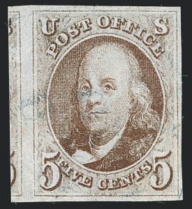 Sale 1133, Lot 9, 1847 Issue (Scott 1-1d)