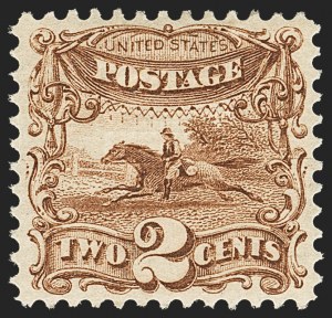 Sale 1134, Lot 114, 1869 Pictorial Issue (Scott 112-122), 2c Brown (113) Sale 1134, Lot 114, 1869 Pictorial Issue (Scott 112-122)