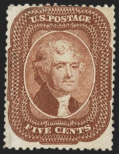 Sale 1134, Lot 26, 1851-56 Issue (Scott 5-17)