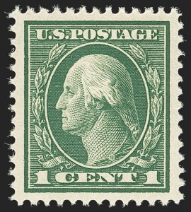 Sale Number 1134, Lot Number 341, 1912-14 Washington-Franklin Issue (Scott 405-423)