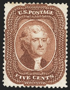 Sale 1134, Lot 37, 1857-60 Issue (Scott 18-39)
