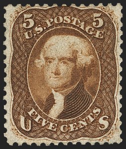 Sale 1134, Lot 62, 1861-66 Issue First Dsigns and Colors (Scott 55-62B)