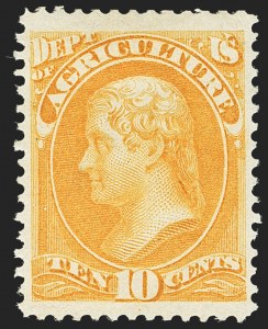 Sale 1135, Lot 505, Agriculture Department (Scott O1-O9)