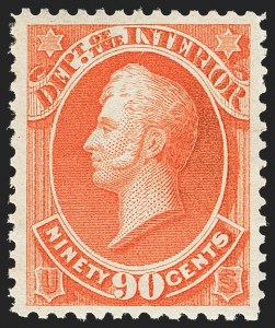 Sale 1135, Lot 517, Interior Department (Scott O15-O24)