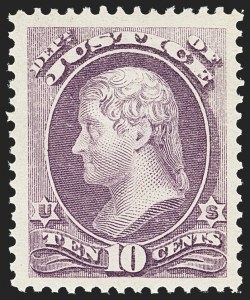 Sale 1135, Lot 521, Justice Department (Scott O25-O34)