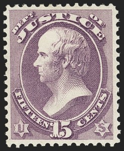 Sale 1135, Lot 523, Justice Department (Scott O25-O34)