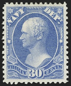 Sale 1135, Lot 533, Navy Department (Scott O35-O45)