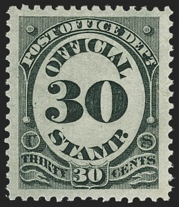 Sale 1135, Lot 537, Post Office Department (Scott O47-O56)