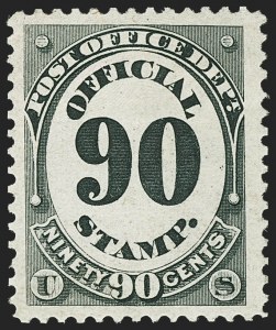 Sale 1135, Lot 538, Post Office Department (Scott O47-O56)