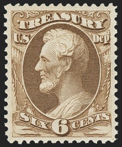 Sale 1135, Lot 556, Treasury Department (Scott O72-O82)