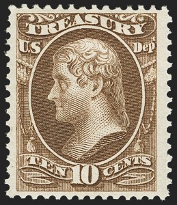 Sale 1135, Lot 557, Treasury Department (Scott O72-O82)