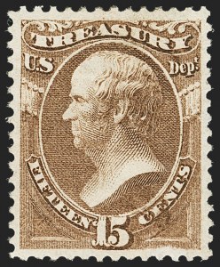 Sale 1135, Lot 559, Treasury Department (Scott O72-O82)