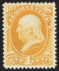 Sale 1135, Lot 569, 1879 American Bank Note Co. Printing on Soft Paper (Scott O94-O125)