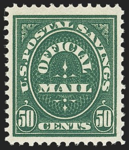 Sale 1135, Lot 585, 1879 American Bank Note Co. Printing on Soft Paper (Scott O94-O125)