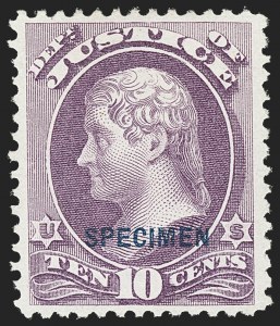 Sale 1135, Lot 614, Official Special Printings - Justice Department