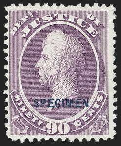 Sale 1135, Lot 619, Official Special Printings - Justice Department